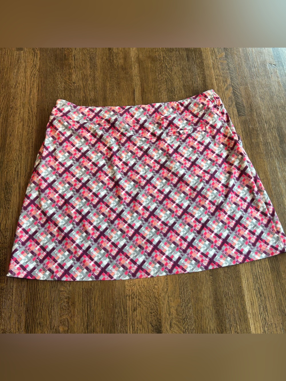 Puma Athletic Geometric Pattern Skirt Sporty Active - Size L